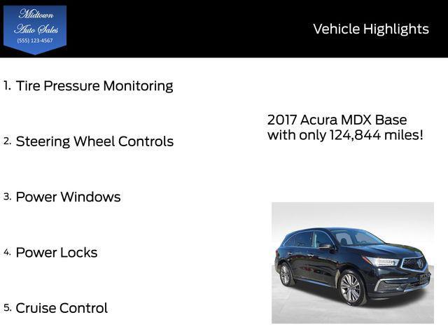 used 2017 Acura MDX car, priced at $16,598