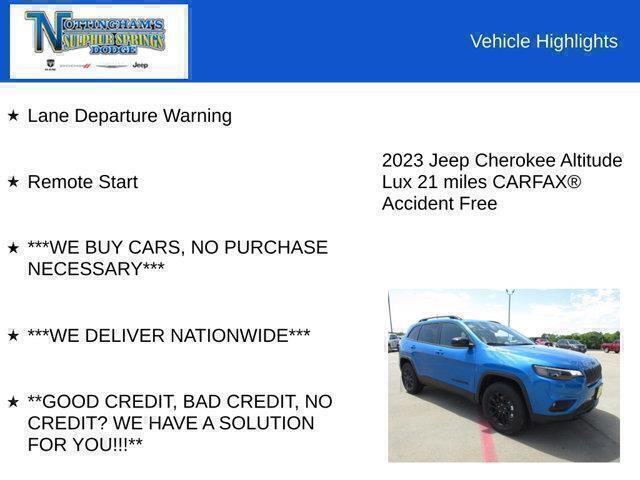 new 2023 Jeep Cherokee car, priced at $35,999