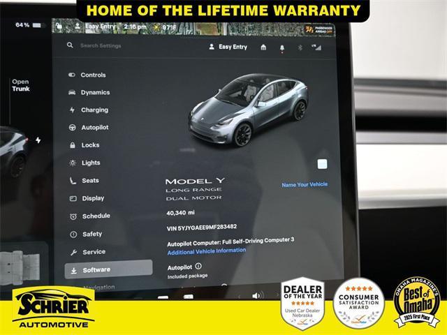 used 2021 Tesla Model Y car, priced at $32,988