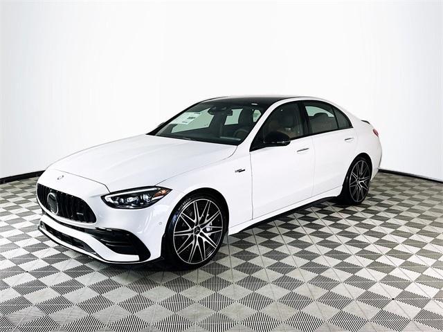 new 2024 Mercedes-Benz AMG C 43 car, priced at $78,595