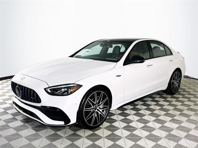 new 2024 Mercedes-Benz AMG C 43 car, priced at $75,135