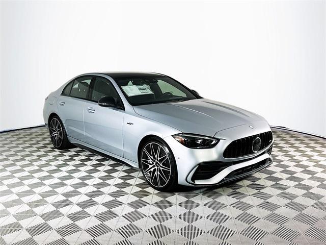 new 2024 Mercedes-Benz AMG C 43 car, priced at $75,745