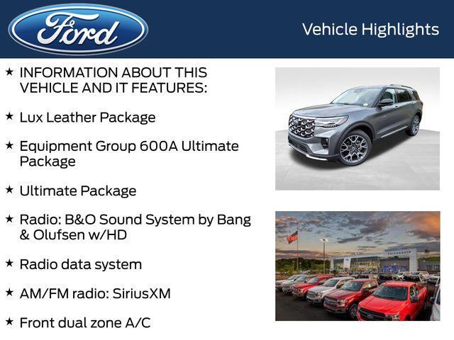 new 2025 Ford Explorer car, priced at $54,818