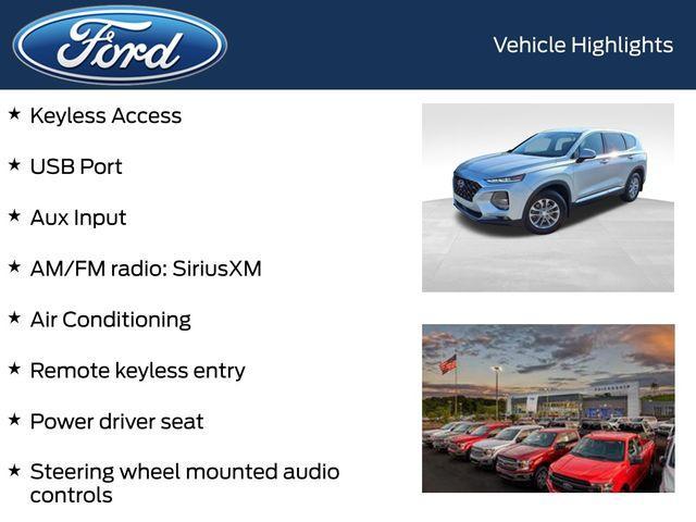 used 2019 Hyundai Santa Fe car, priced at $17,428