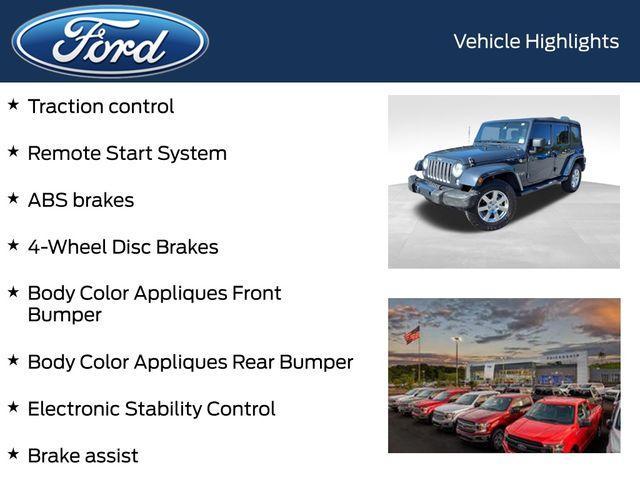 used 2016 Jeep Wrangler Unlimited car, priced at $19,728