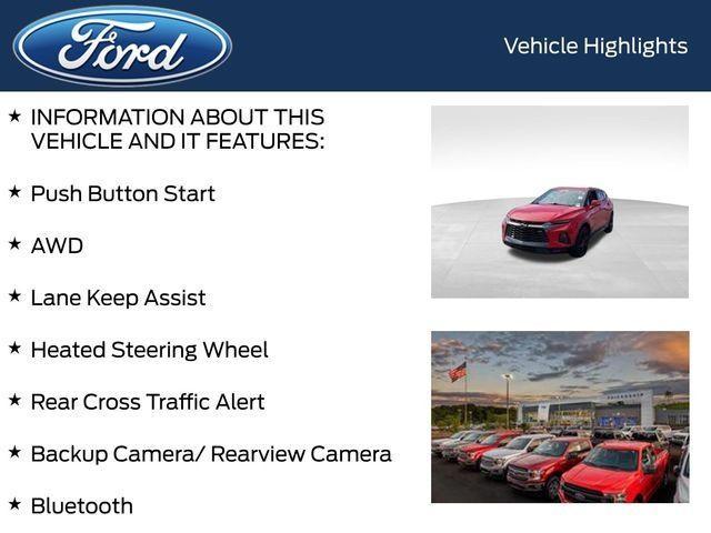 used 2022 Chevrolet Blazer car, priced at $32,718