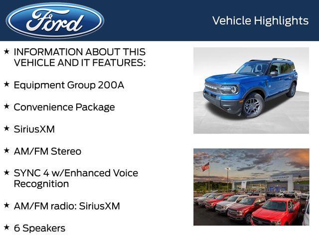 new 2025 Ford Bronco Sport car, priced at $31,502