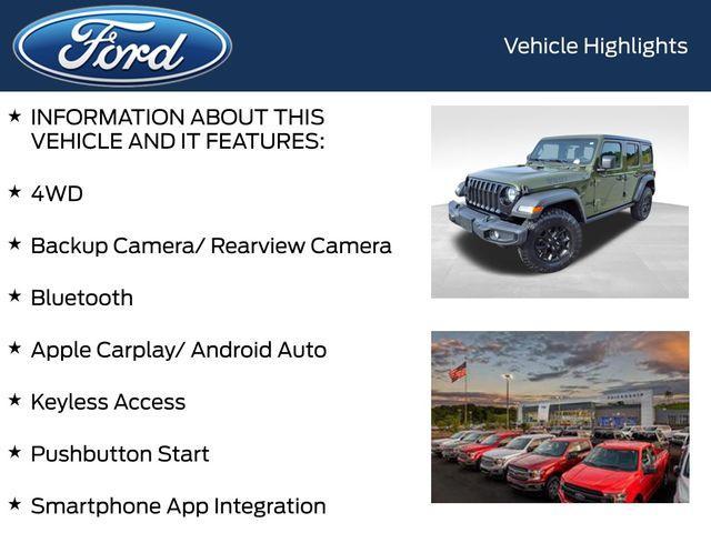 used 2021 Jeep Wrangler Unlimited car, priced at $33,538