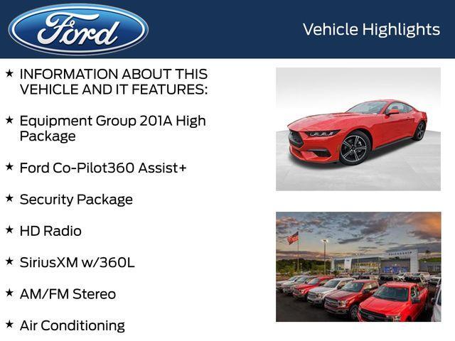 new 2025 Ford Mustang car, priced at $38,057
