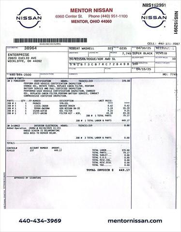 used 2024 Nissan Rogue car, priced at $33,990