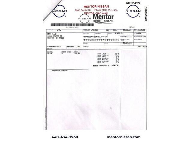 used 2023 Nissan Sentra car, priced at $21,500