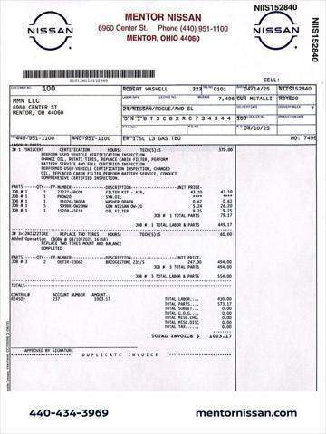 used 2024 Nissan Rogue car, priced at $33,990
