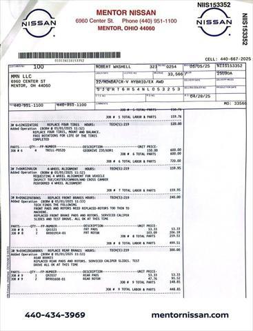 used 2022 Honda CR-V Hybrid car, priced at $28,250