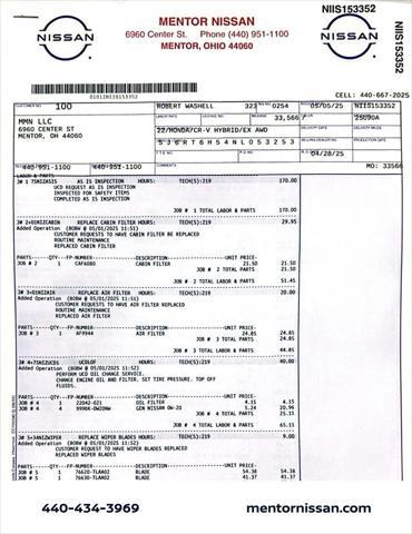 used 2022 Honda CR-V Hybrid car, priced at $28,250