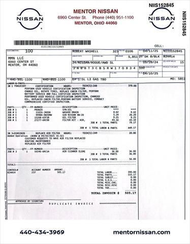 used 2024 Nissan Rogue car, priced at $33,500