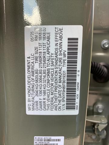 new 2026 Honda Passport car, priced at $57,855