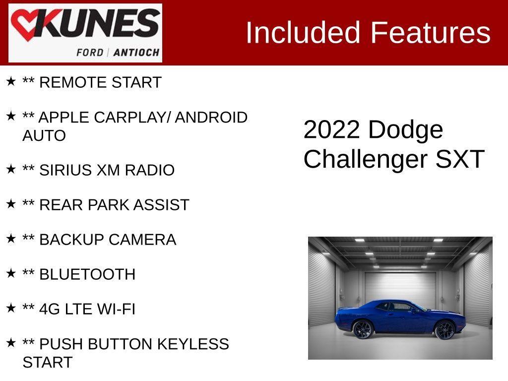 used 2022 Dodge Challenger car, priced at $20,877