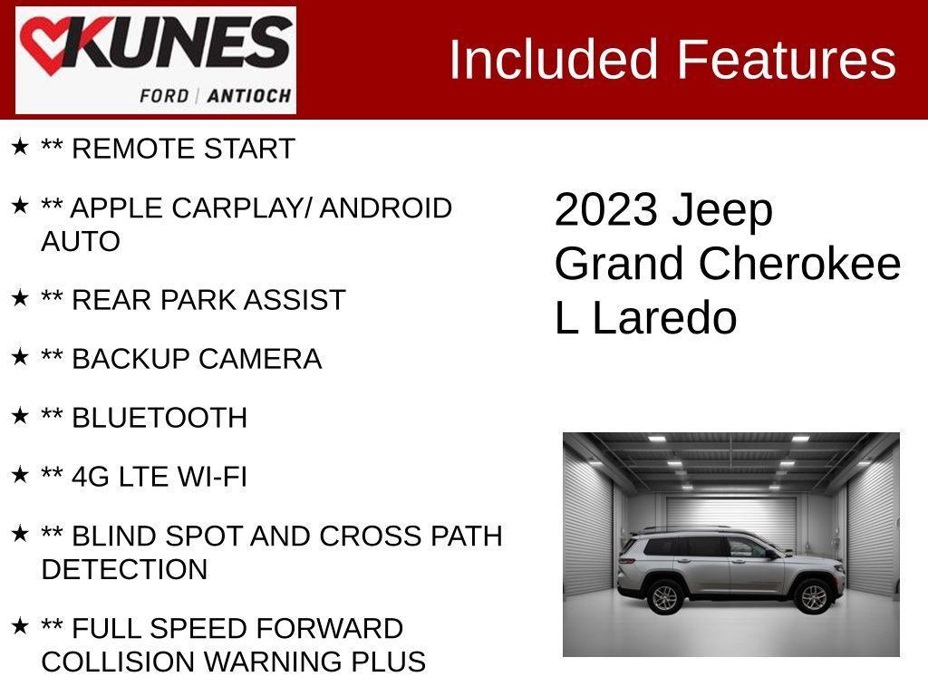 used 2023 Jeep Grand Cherokee L car, priced at $27,484