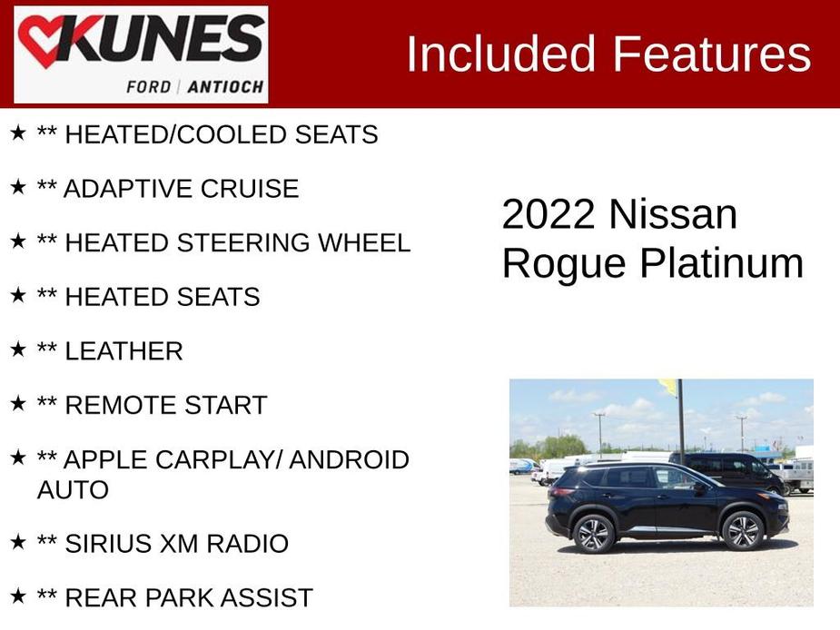 used 2022 Nissan Rogue car, priced at $28,353