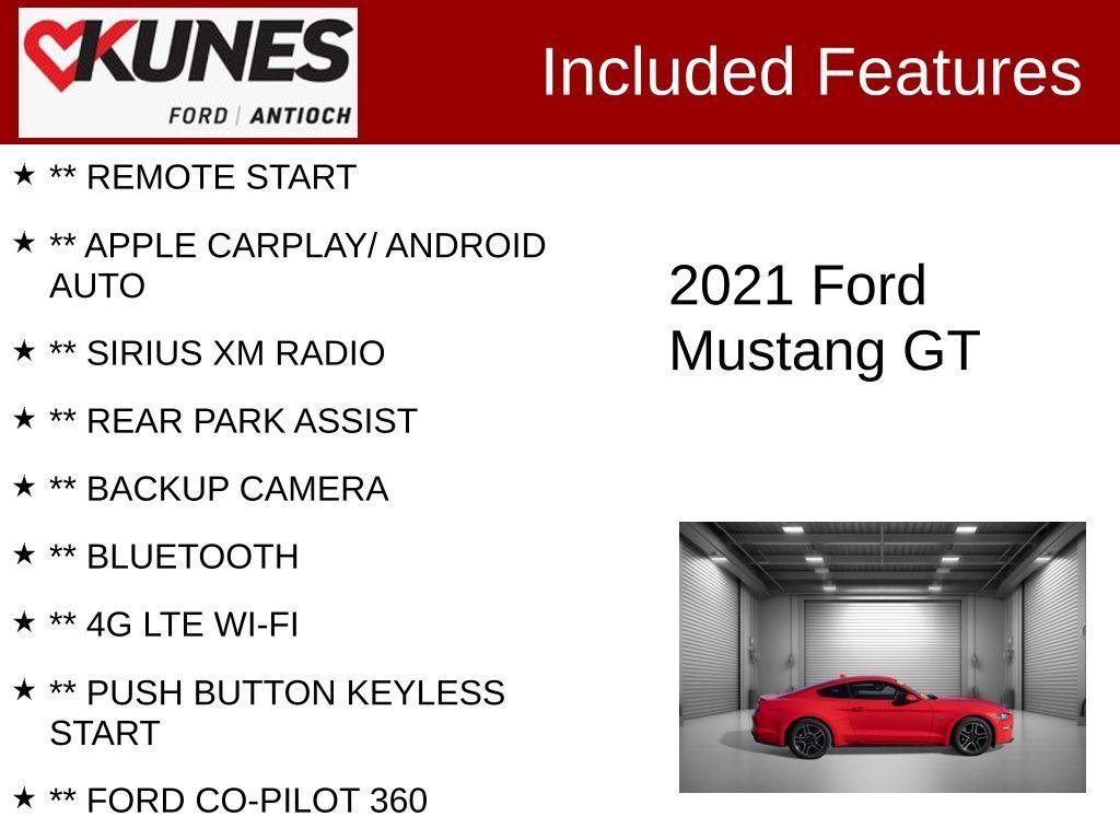 used 2021 Ford Mustang car, priced at $35,194