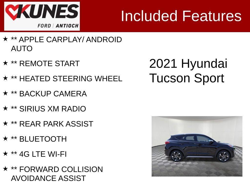 used 2021 Hyundai Tucson car, priced at $22,435