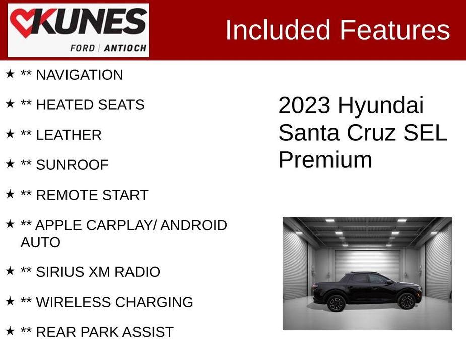 used 2023 Hyundai Santa Cruz car, priced at $25,473