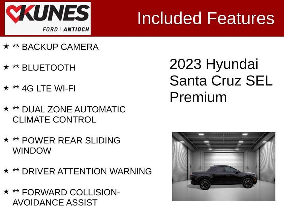 used 2023 Hyundai Santa Cruz car, priced at $25,473