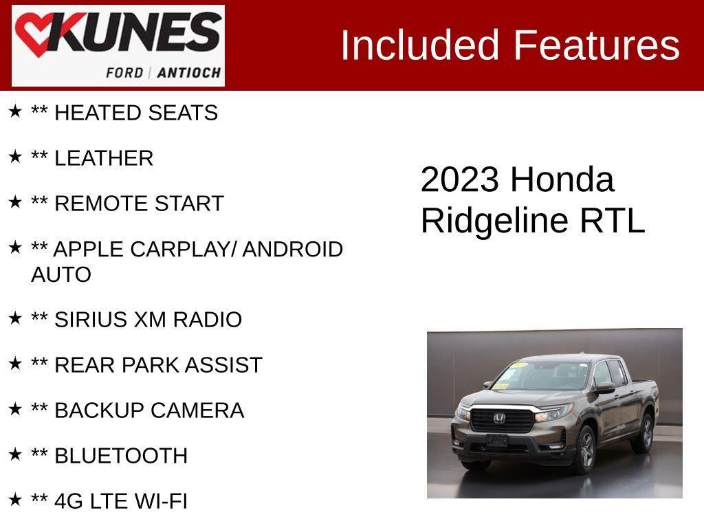 used 2023 Honda Ridgeline car, priced at $29,939