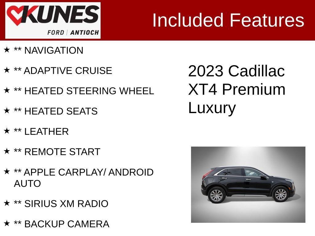 used 2023 Cadillac XT4 car, priced at $24,643