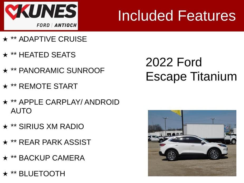 used 2022 Ford Escape car, priced at $25,987