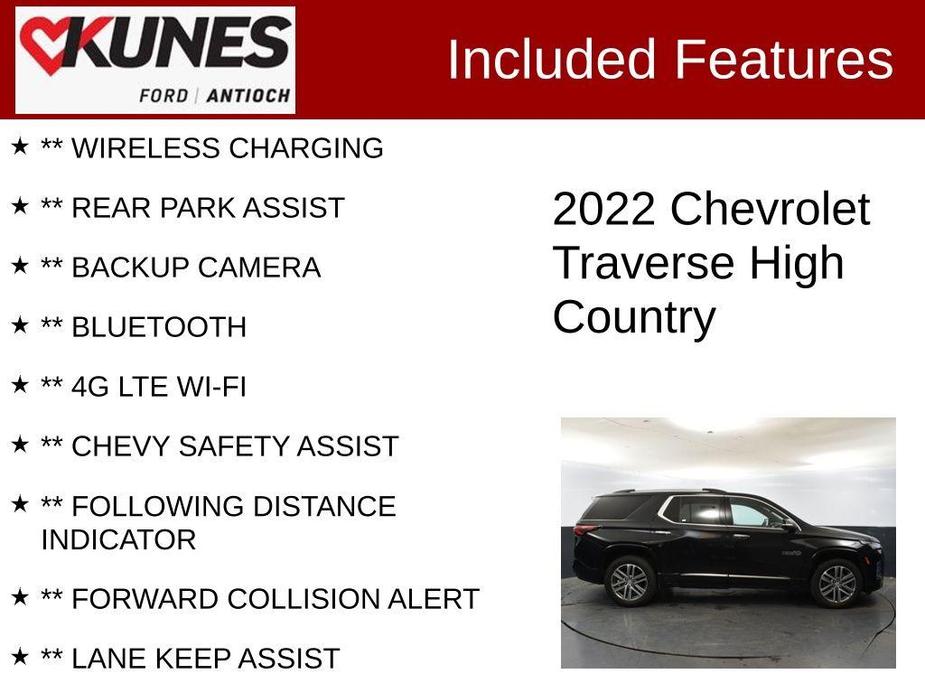 used 2022 Chevrolet Traverse car, priced at $35,709