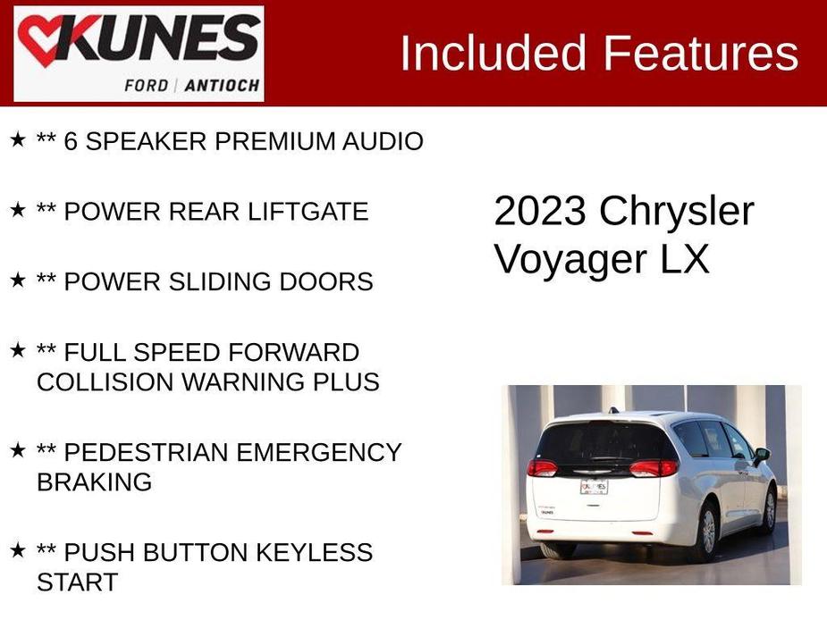 used 2023 Chrysler Voyager car, priced at $19,809