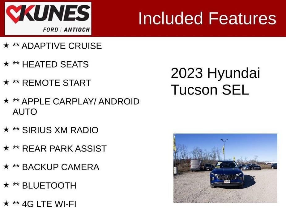 used 2023 Hyundai Tucson car, priced at $21,254