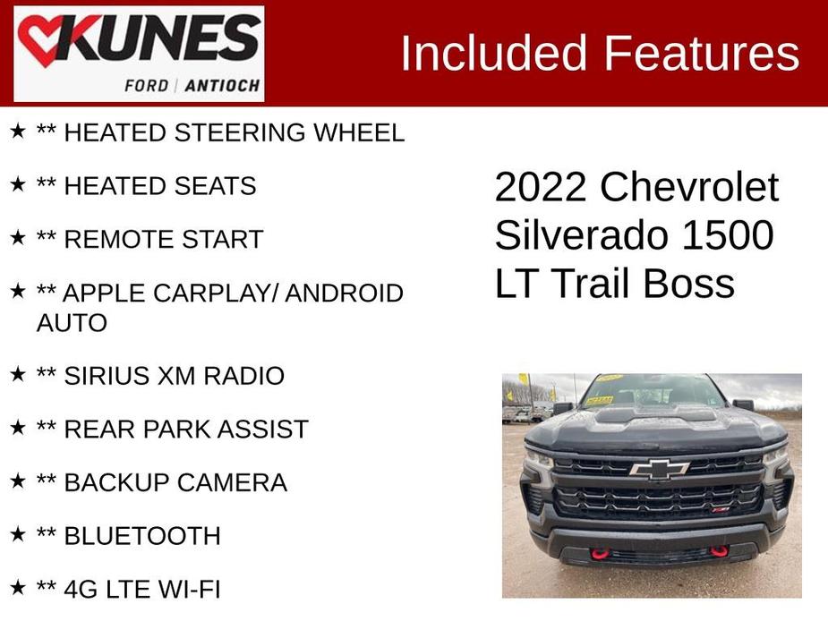 used 2022 Chevrolet Silverado 1500 car, priced at $43,366
