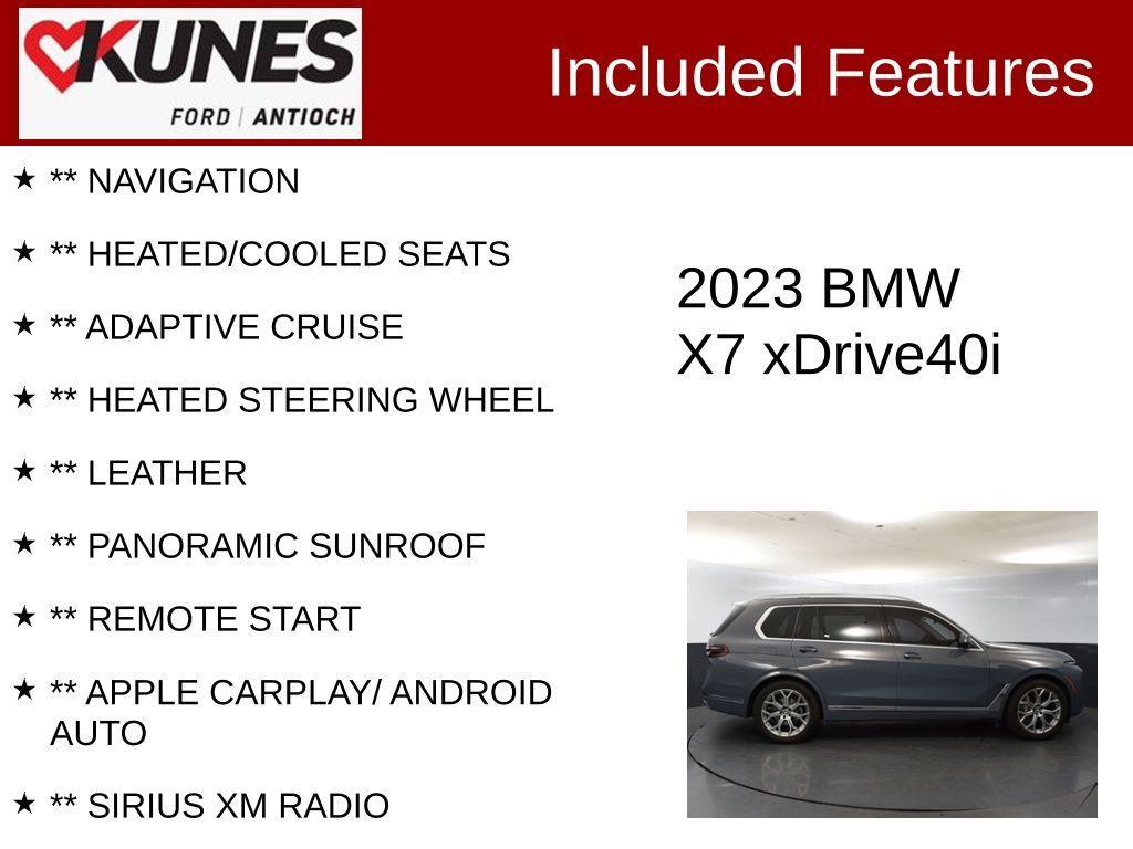 used 2023 BMW X7 car, priced at $53,874