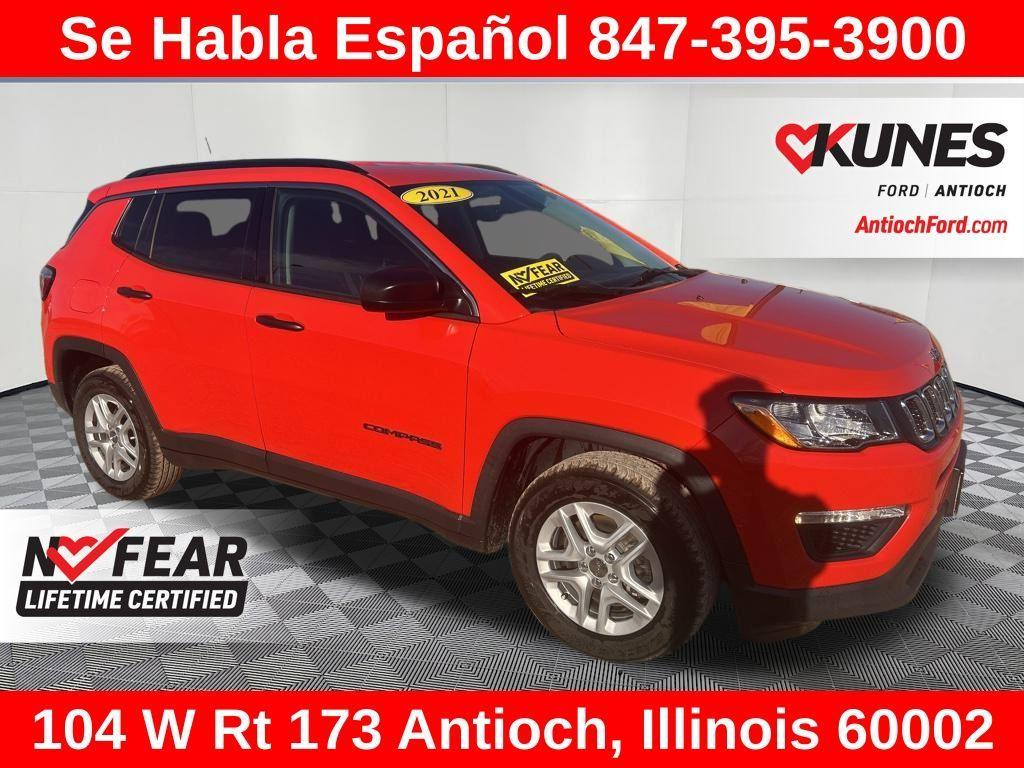 used 2021 Jeep Compass car, priced at $15,038