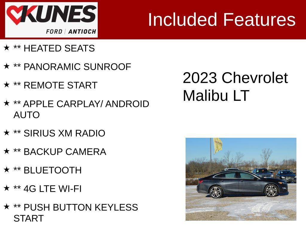 used 2023 Chevrolet Malibu car, priced at $18,543