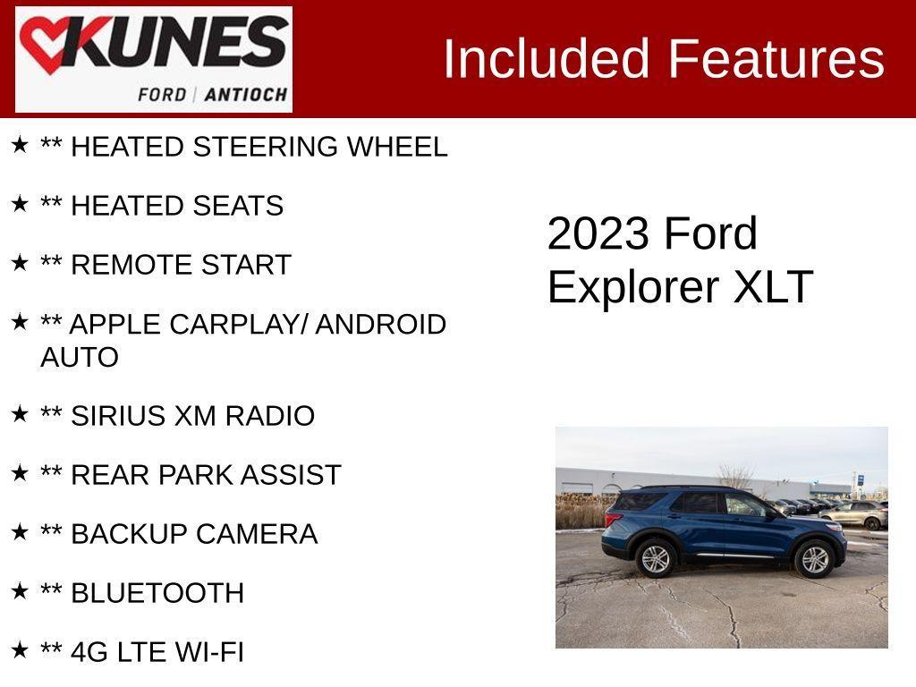 used 2023 Ford Explorer car, priced at $27,983