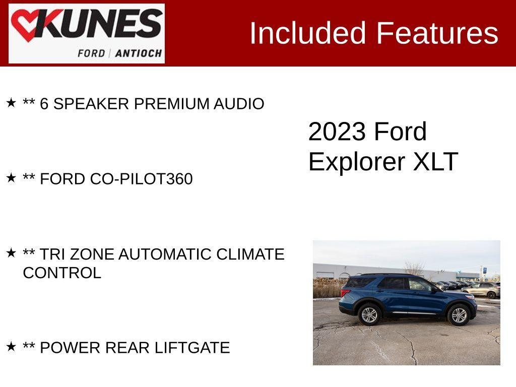 used 2023 Ford Explorer car, priced at $27,983