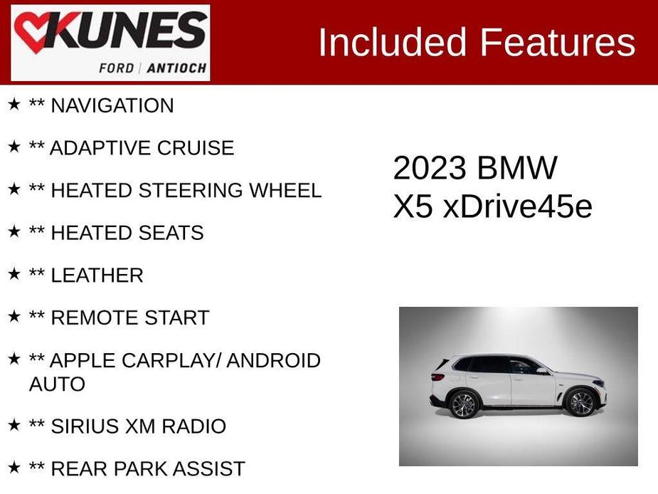 used 2023 BMW X5 PHEV car, priced at $38,999