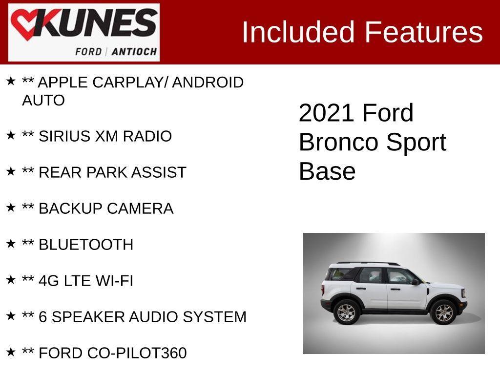 used 2021 Ford Bronco Sport car, priced at $21,277