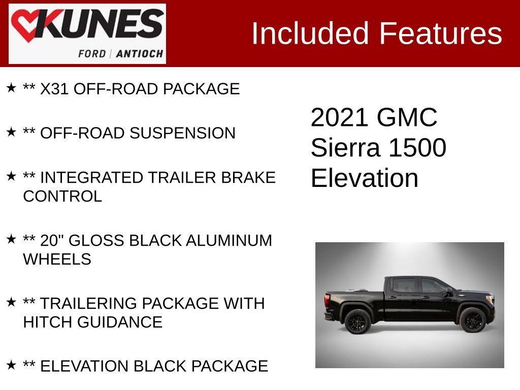 used 2021 GMC Sierra 1500 car, priced at $37,417