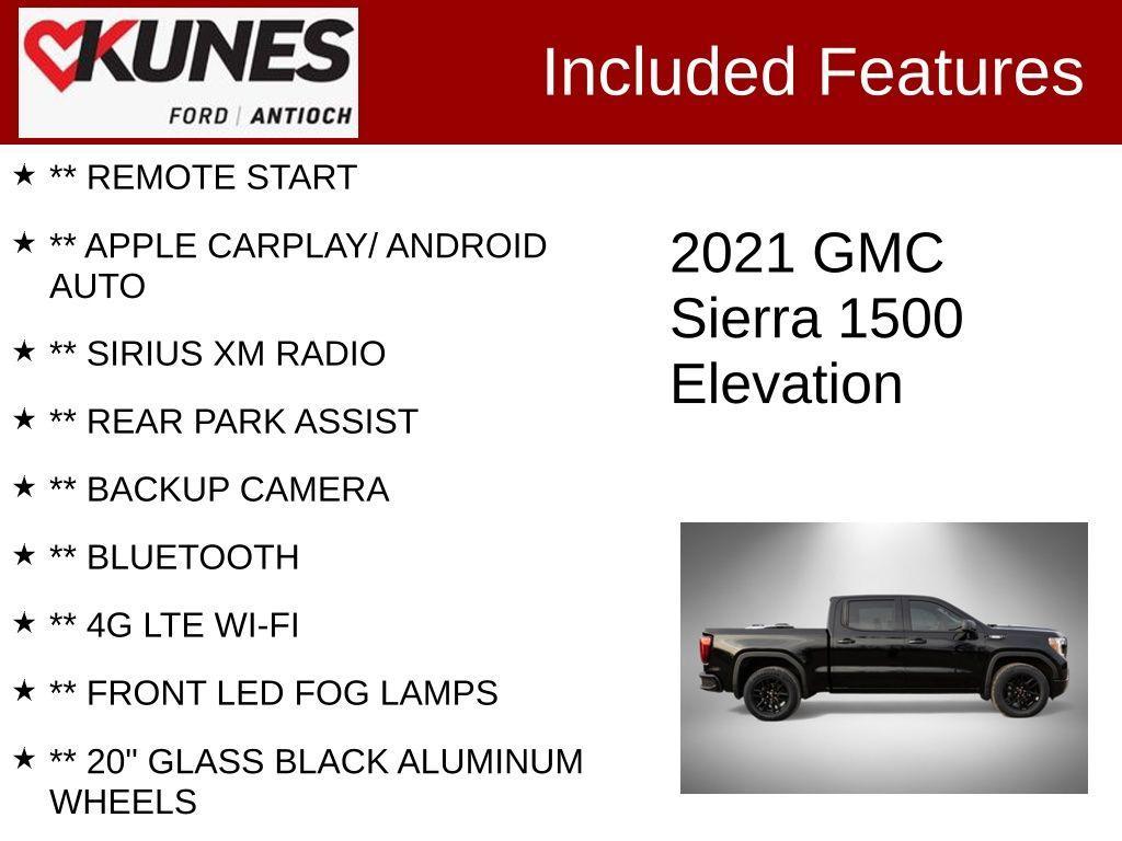 used 2021 GMC Sierra 1500 car, priced at $37,417