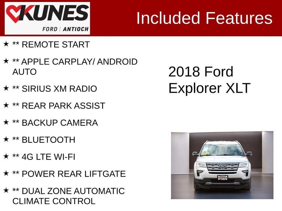 used 2018 Ford Explorer car, priced at $18,499