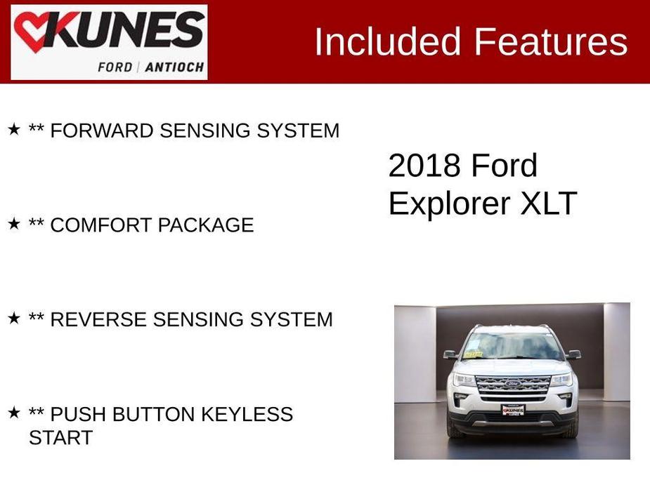 used 2018 Ford Explorer car, priced at $18,499