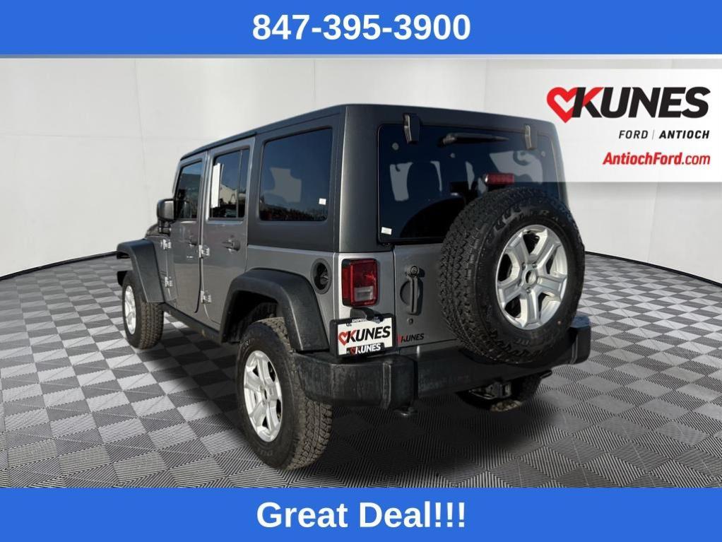 used 2017 Jeep Wrangler Unlimited car, priced at $14,555