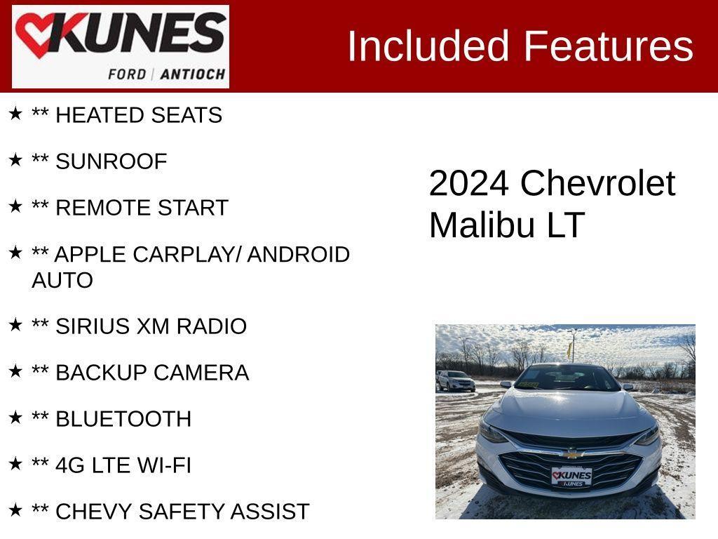 used 2024 Chevrolet Malibu car, priced at $20,567