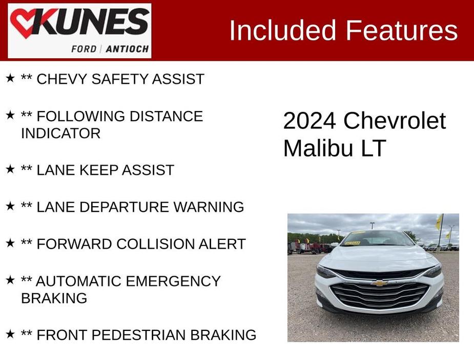 used 2024 Chevrolet Malibu car, priced at $25,478