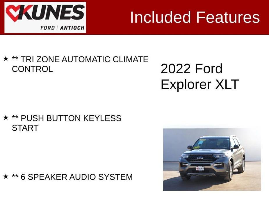 used 2022 Ford Explorer car, priced at $24,612