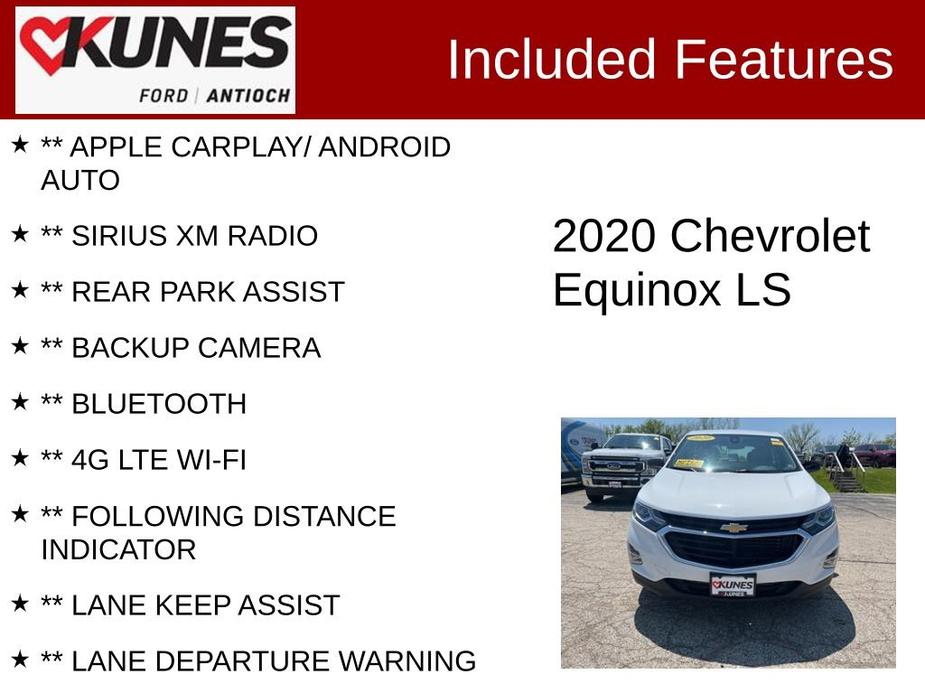 used 2020 Chevrolet Equinox car, priced at $18,604